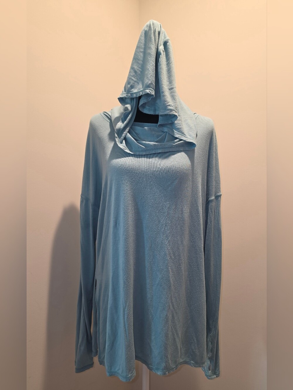 GAIAM Seafoam Green Cowl Hooded Pullover Sz XL